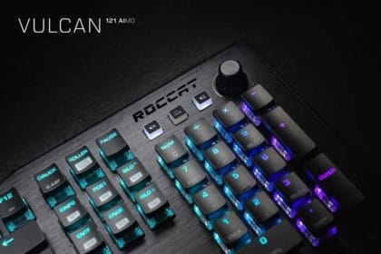Die Gaming-Tastatur Roccat Vulcan Aimo 120 ist nun auch in Schwarz erhältlich. Bild: Roccat