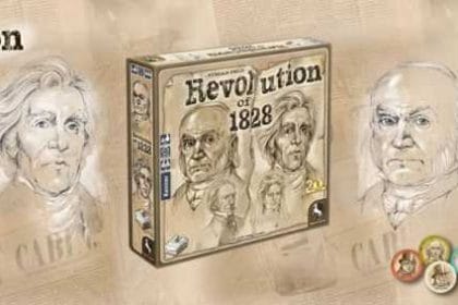 Könnte ein echter Geheimtipp sein: "Revolution of 1828" von Pegasus Spiele. Bild: Pegasus Spiele