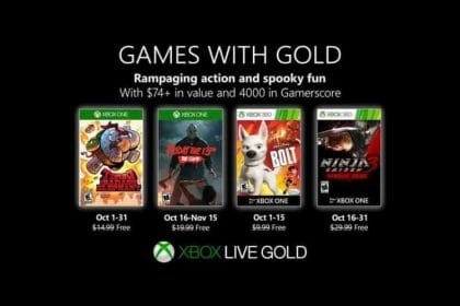 Games with Gold im Oktober: Es gibt wieder vier kostenlose Spiele. Bild: Microsoft