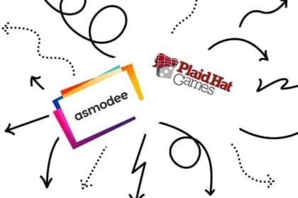 Asmodee und Plaid Hat Games gehen wieder getrennte Wege. Logos: Verlage