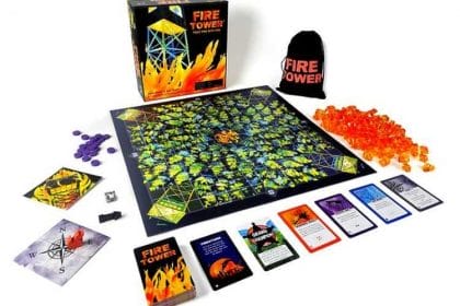 Der Reprint zu Fire Tower: Rising Flames samt Erweiterung läuft hervorragend auf Kickstarter. Bildrechte: Runaway Parade