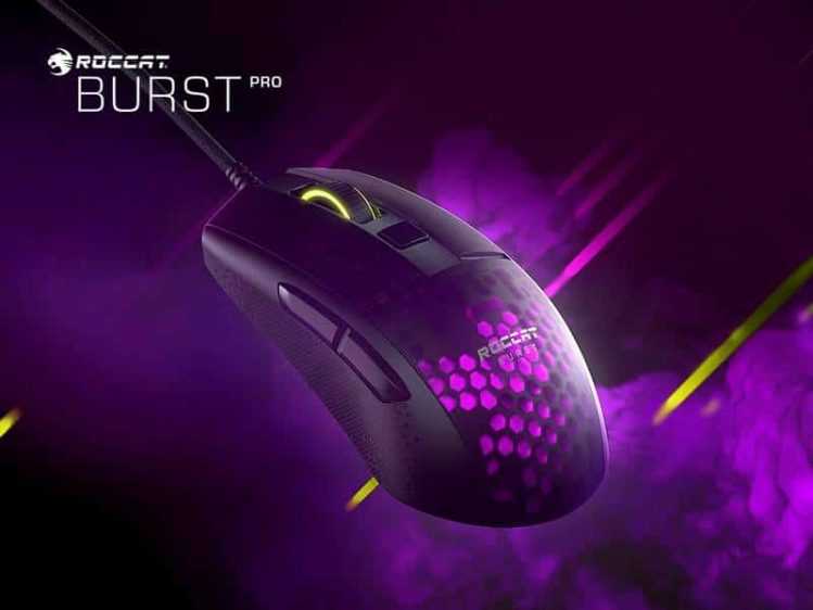 Die Roccat Burst Pro ist eine Gaming-Maus mit optischen Titan Switches und einem schönen Beleuchtungseffekt. Bildrechte: Roccat