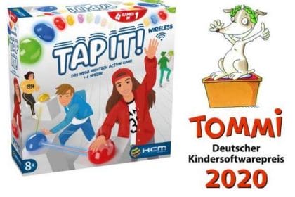 Tap it! von HCM Kinzel holt den dritten Platz beim Tommi in der Kategorie Elektronisches Spielzeug. Bilder: HCM Kinzel/Tommi