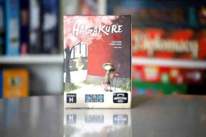 Hagakure ist von dem Schweizer Verlag Boardgamebox deutschsprachig lokalisiert worden. Foto: Volkmann