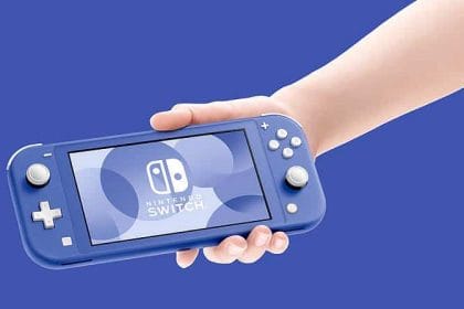 Die Nintendo Switch Lite im Farbton Blau erscheint am 7. Mai. Bild: Nintendo