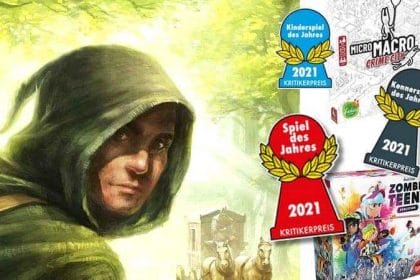 Neben Michael Menzels Robin Hood sind die Brettspiele MicriMacro: Crime City sowie Zombie Teenz Evolution für die Auszeichnung Spiel des Jahres 2021 nominiert - auch die Nominierungen für das Kennerspiel sowie das Kinderspiel stehen fest. Bilder: Verlage/SdJ