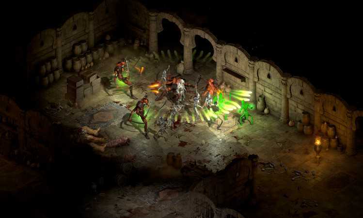 Bunt, detailliert und effektreich - so schön wie Diablo 2: Resurrected war D2 noch nie. Quelle: Blizzard