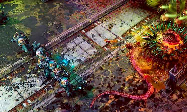 Anfänglich haben die Spieler von Warhammer 40,000®: Chaos Gate – Daemonhunters Zugang zu den vier Klassen der Grey Knights - die Justicare, Interceptoren, Purgatoren und die Apothecarii. Im Verlaufe der Kampagne ändert sich dies allerdings noch. Bild: Frontier