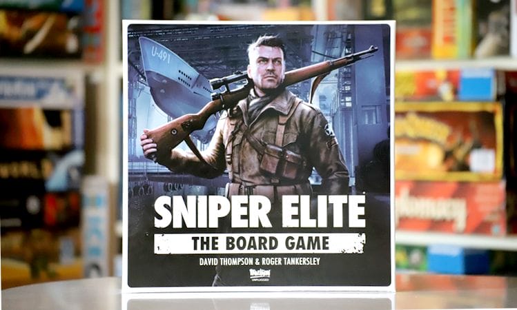 Sniper Elite board game in the test