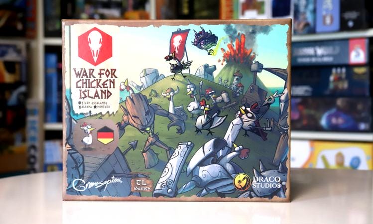 War for Chicken Island Test board game