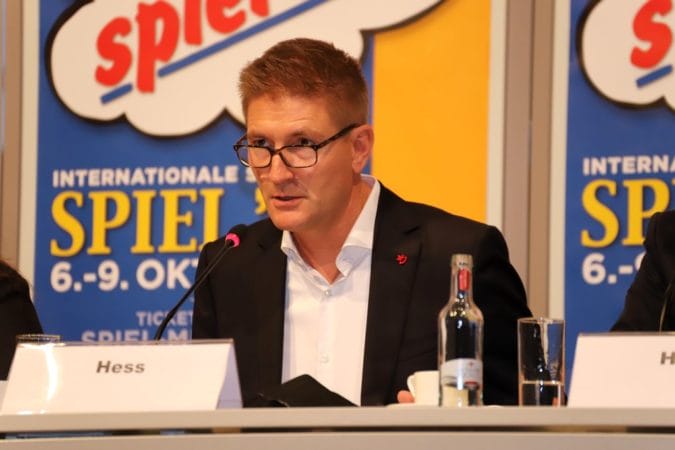 Florian Hess has been part of the management trio at Spielwarenmesse eG since summer 2021. Photo: Volkmann