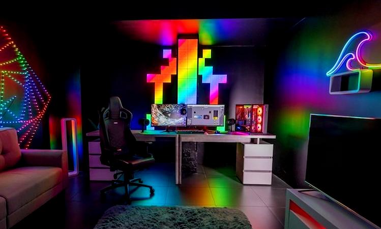 Twinkly now lights up gamer rooms too. Photo: Twinkly