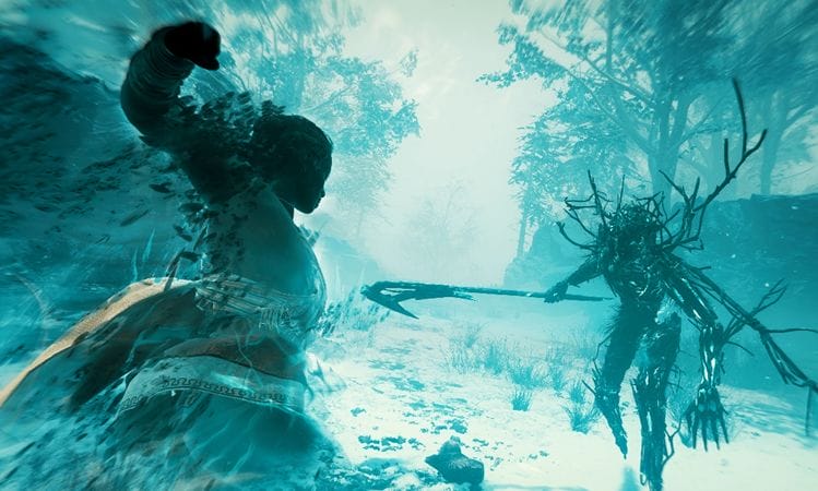 Banishers: Ghosts of New Eden: Ein neuer, düsterer Trailer enthüllt das Release-Datum des Action-RPGs. Bild: Astragon