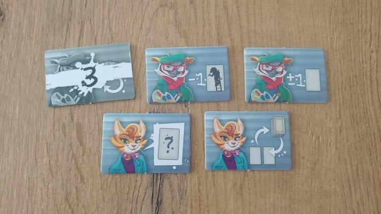 Es gibt 5 verschiedene Joker, die uns in den Partien weiterhelfen können. Einer wurde schon verbraucht. Schaffen wir es jedoch eine perfekte Runde mit drei Bildern hinzubekommen, ist der Joker wieder nutzbar.