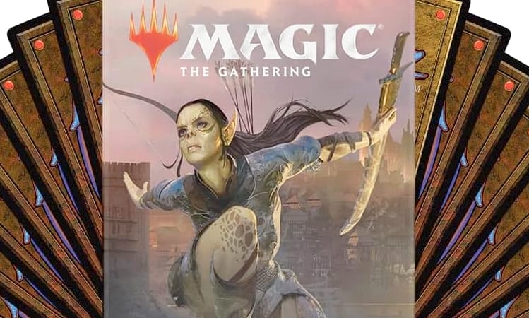 Baldur's Gate lässt sich auch auf dem heimischen Spieltisch erleben, dann mit dem Sammelkartenspiel Magic - The Gathering. Bild: Hasbro/WotC