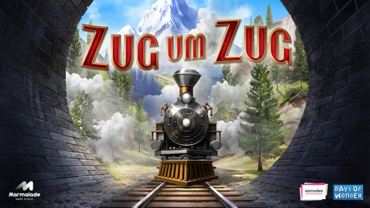 Ankündigungsbild auf Steam von dem neuen digitalen Zug um Zug. Bild: Zug um Zug, Bild: Days of Wonder, Marmalade Game Studio