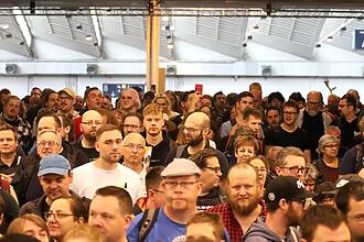 In Essen dürfte es an den Tagen der SPIEL voll werden in den Messehallen - rund 200.000 Fans werden erwartet. Foto: Volkmann