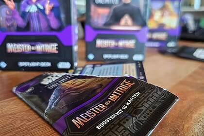 Um Agenten, Spione und Meister der Manipulation geht es thematisch in dem neuen Kartenset für Star Wars Unlimited. Foto: Volkmann